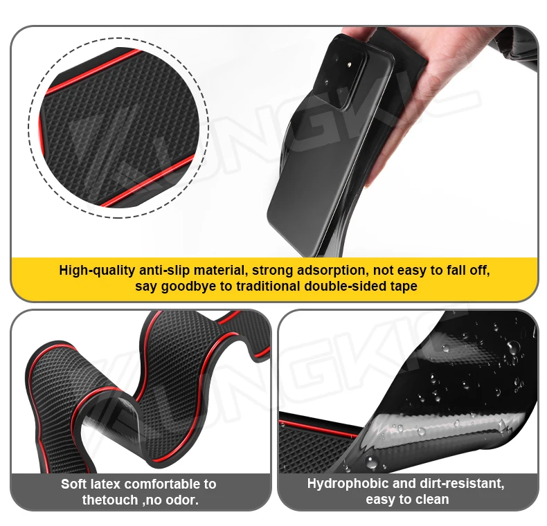 Für Dacia Sandero 3/Sandero Stepway III 2021 2022 2023 2024 2025 2026 Autotür-Nutmatte Rutschfeste Türschlitz-Auflage Zubehör – Detail 3