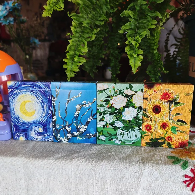cartas-de-poker-para-pratica-com-design-artistico-de-van-gogh-rosa-branca-estrelas-flor-de-damasco-girassol-em-papel-de-nucleo-azul-domestico-cartas-artisticas-plang