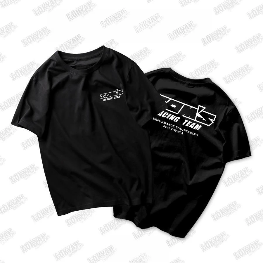 JDM Cultural Spirit Racing Short Sleeve Cotton T-Shirt Summer Trend Men's and Women's Casual Loose Top Car Modified Cultural Top