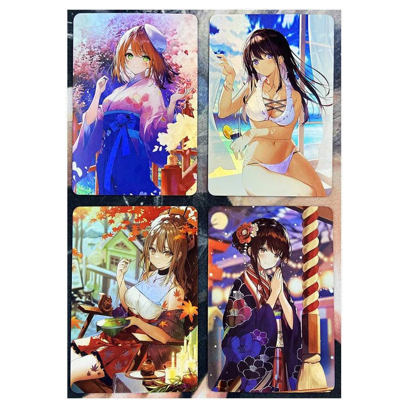 Goddess Story Anime characters Four Seasons Maiden Bronzing collection Game cards Christmas Birthday gifts Children's toys