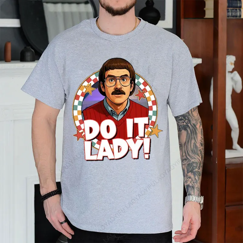 Do it lady chit tik tok retro comédia camiseta engraçado meme gráfico estilo vintage paródia fã algodão crewneck único humor topo