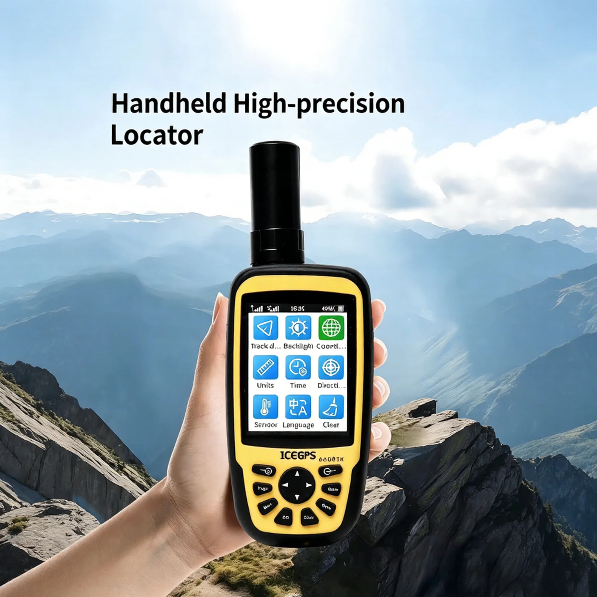Handheld GNSS RTK Satellite Locator Beidou/PPP Bluetooth/WiFi IP67 Rated Multi-Frequency -10~55 for Tilt Measurement