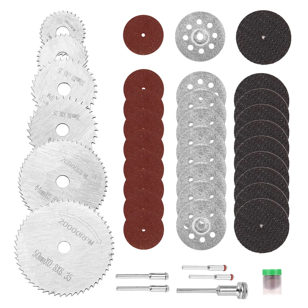 

ABUF 41Pcs Cutting Wheel Set Rotary Cutting Wheels Tool Kit for Dremel Rrotary Tool Accessories for Resin Metal Wood Stone