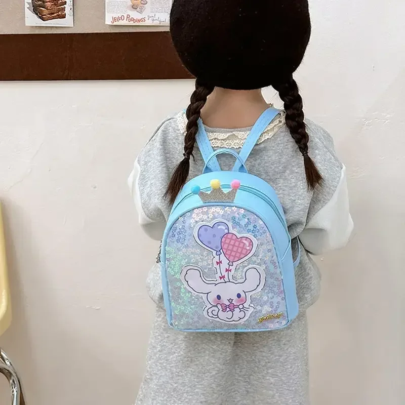 Sanrioed Anime Kuromi My Melody Cinnamoroll zaino Cute Kids Student Schoolbags Cartoon bambini borsa a tracolla regalo per amico