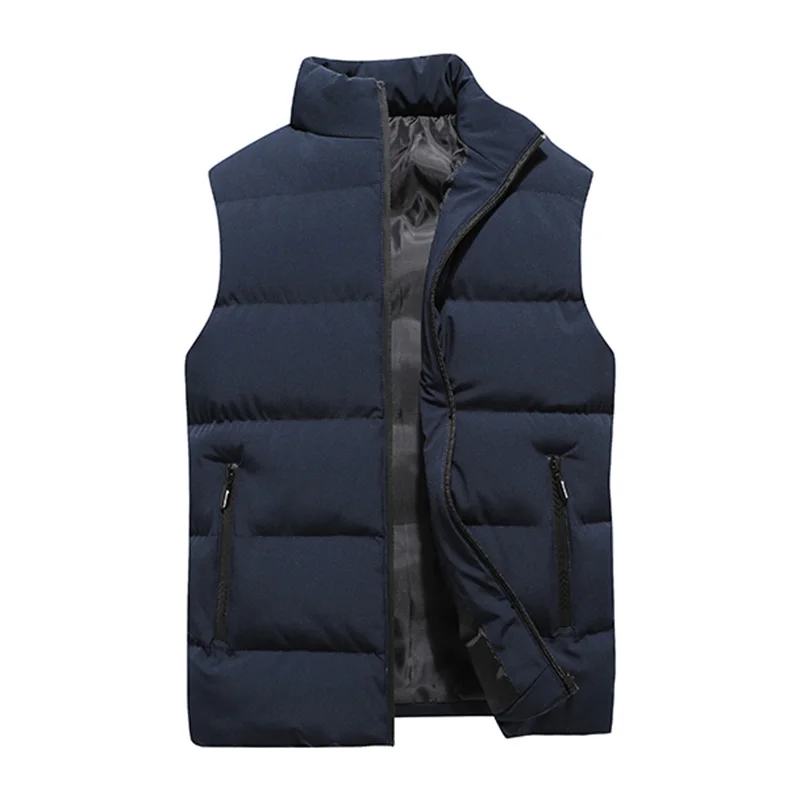 Autumn Winter Fashion Casual Down Vest Simple Solid Color Thin High Trend All Quality Fabric Comfortable Skin Breathable Wear