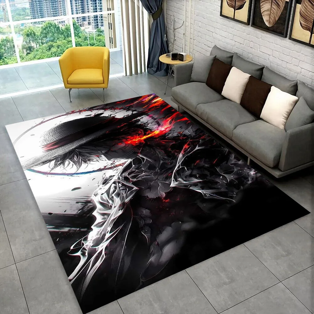 3D One P-Piece Cartoon Anime Carpet Rug for Playroom Bedroom Living Room Sofa Home Decor,kids Game Area Rug Non-slip Floor Mat