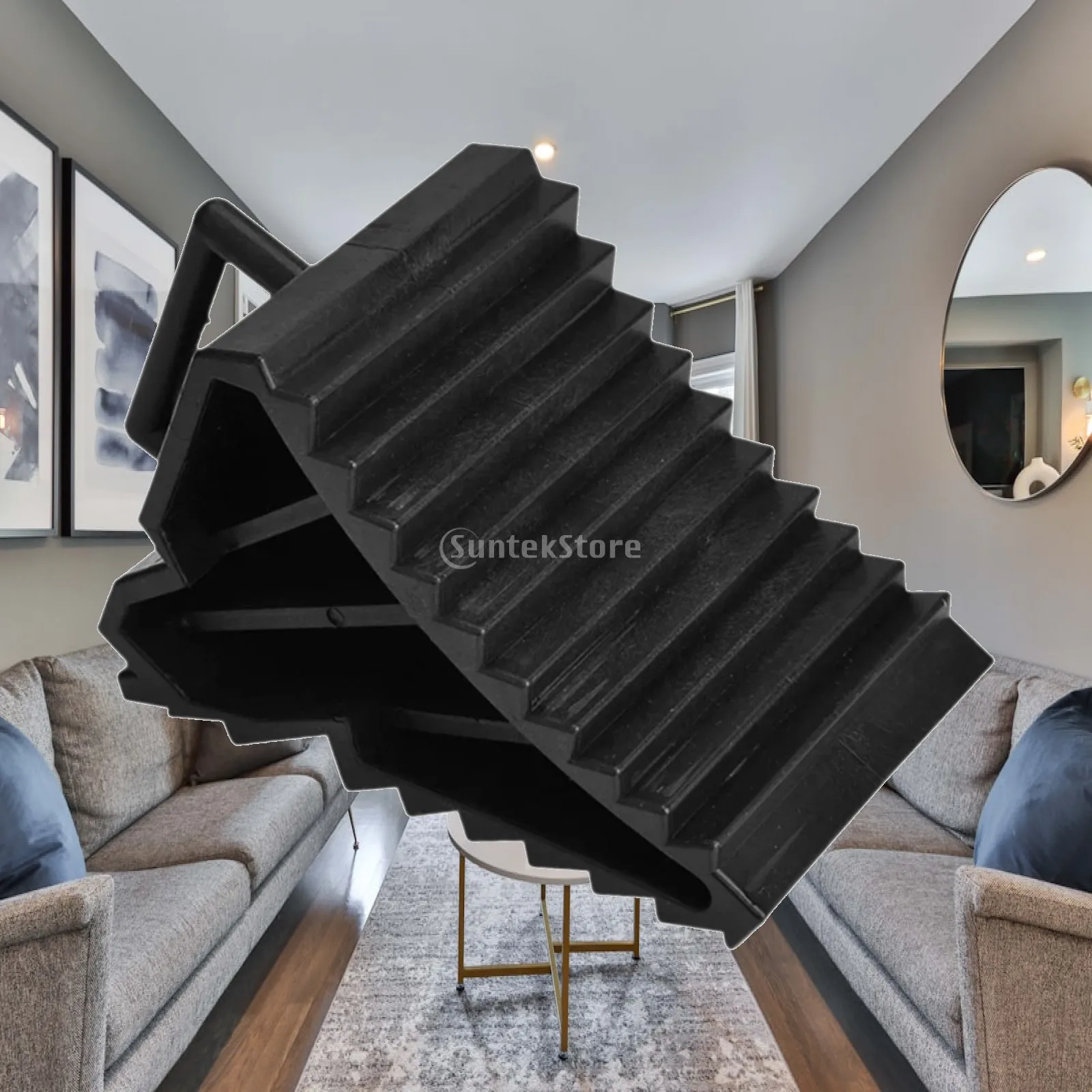 Universal Truck Car Tyre Wheel Chock Non Slip Multifunctional Triangular Structure Lightweight Vehicle Accessory Parking Chock