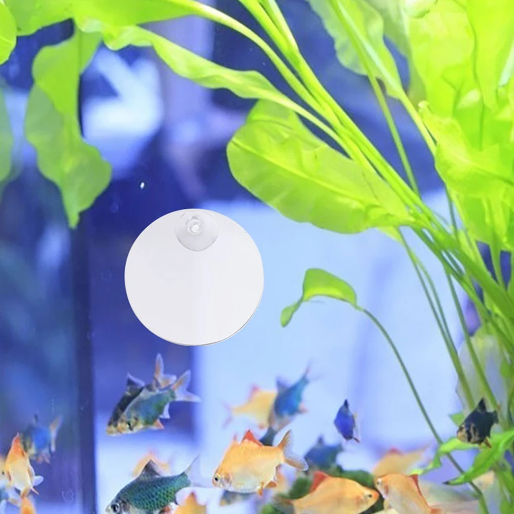 

2Pcs Betta Fish Tank Mirrors Acrylic Dual Sided Floating Ball Exercise Mirror Suction Cup Aquarium Betta Training Mirror