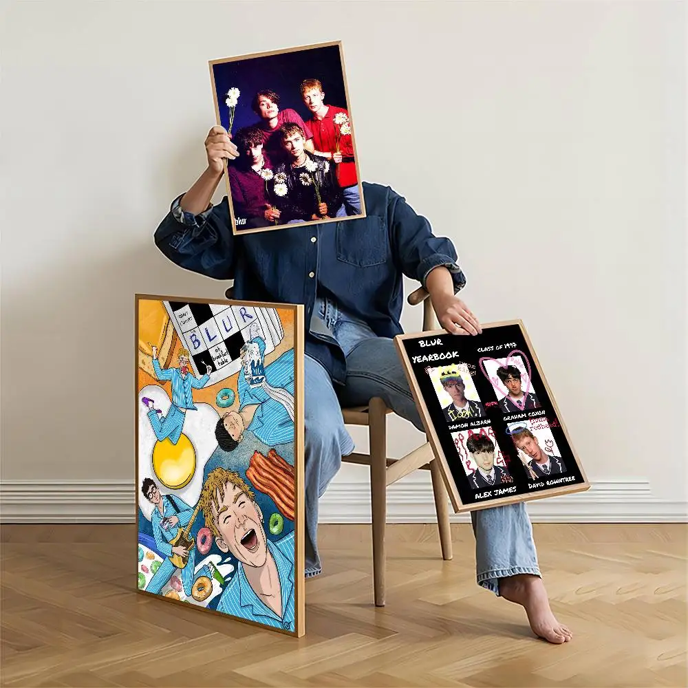 الفرقة Musik مغني الراب طمس كلاسيكي خمر الملصقات الديكور اللوحة جدار الفن ورق الكرافت الأبيض Kawaii غرفة ديكور