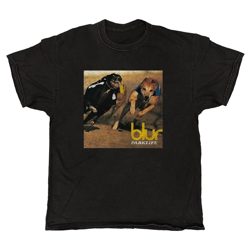 Blur Band Britische Rock-Punk-Musik Lässiges T-Shirt für Herren und Damen Luxus-Bandmarke Top 2026 Bandlogo – Detail 4
