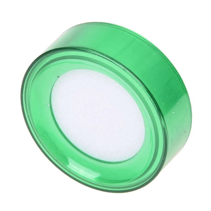 Green Plastic 7Cm Dia Sponge Finger Wet Money Cashier 4 Pcs