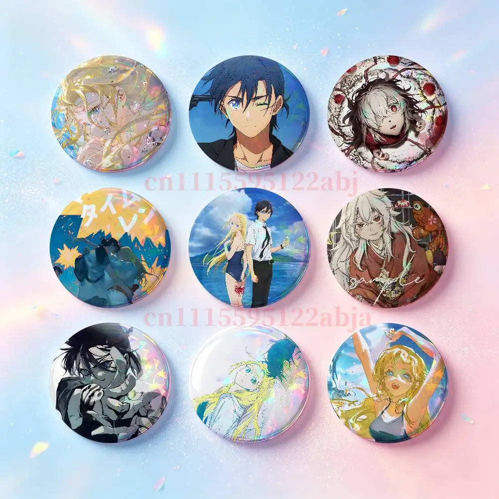 S-Summertime Render HD Print Badges Pretty Round Display Brooches IP merchandise 32mm 58mm 75mm 44mm 25mm