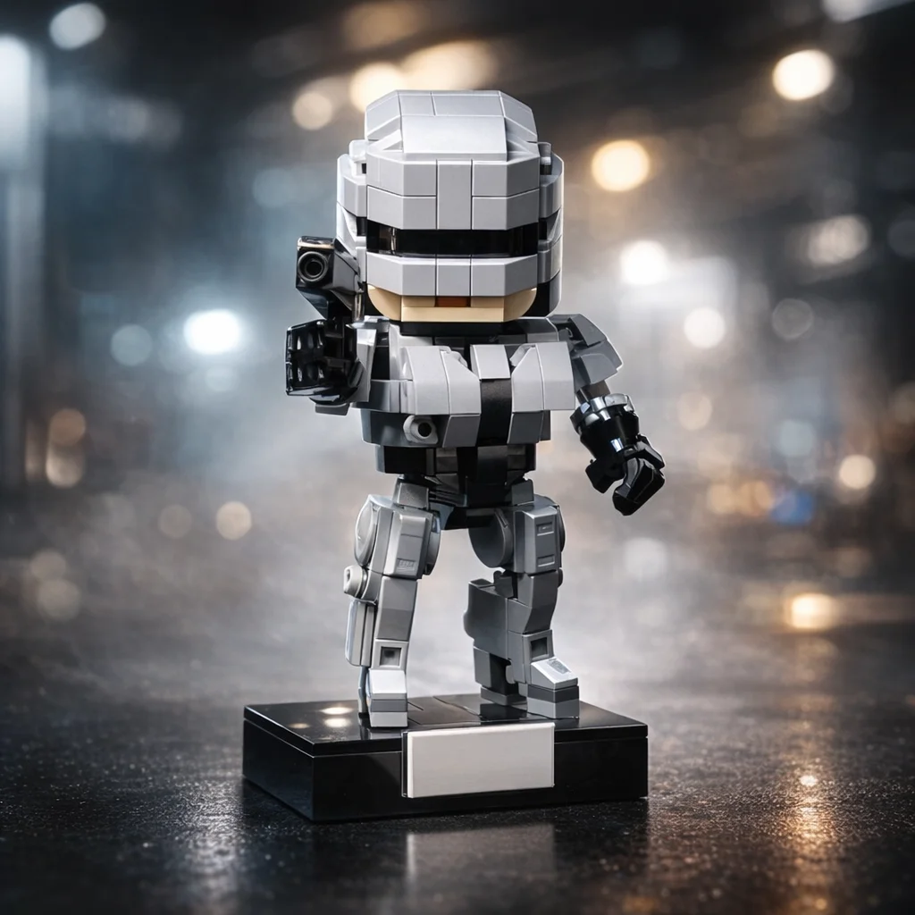 

MOC Sci-Fi Police Robot Building Blocks Figure Cyber Armor Soldier Model Display Toy for Kids Adults