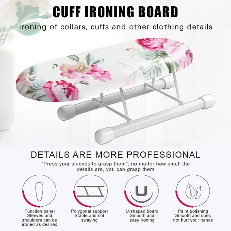Portable Mini Ironing Board Rack For Clothes, Sleeves And Shirts - Small Size, Easy To Store And Carry