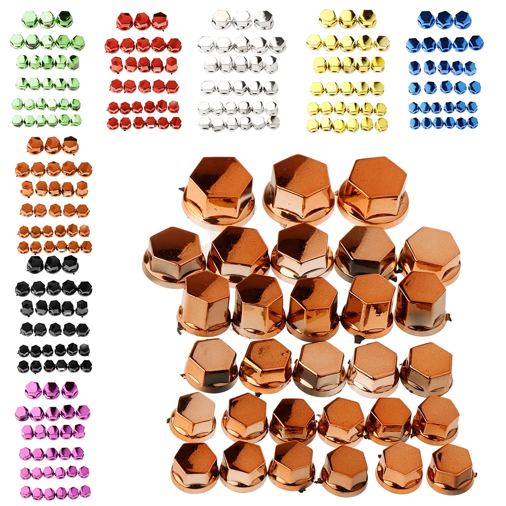 

30pcs Motorcycle Screw Cap Motorcycle Head Screw Nut Cover Cap Motorbike Hex Socket Screw Bolt Decoration Cover for Yamaha