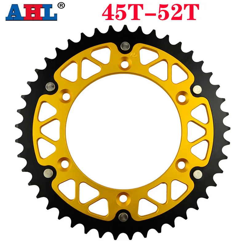 

Задняя звездочка AHL для мотоцикла 45T-52T для SUZUKI DR250 RM250 RM125 DRZ250 RMZ250 DR250 DR350 RMX250 RM125E RM125F DR-Z RM-Z 250