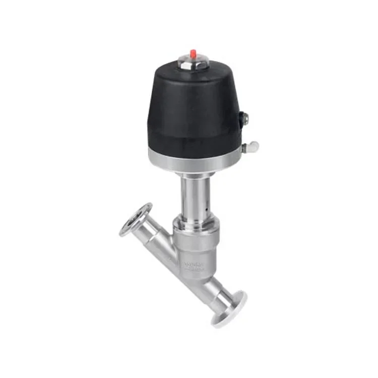 DONJOY plastic pneumatic angle seat valve for flow control sanitary valve angle seat valves