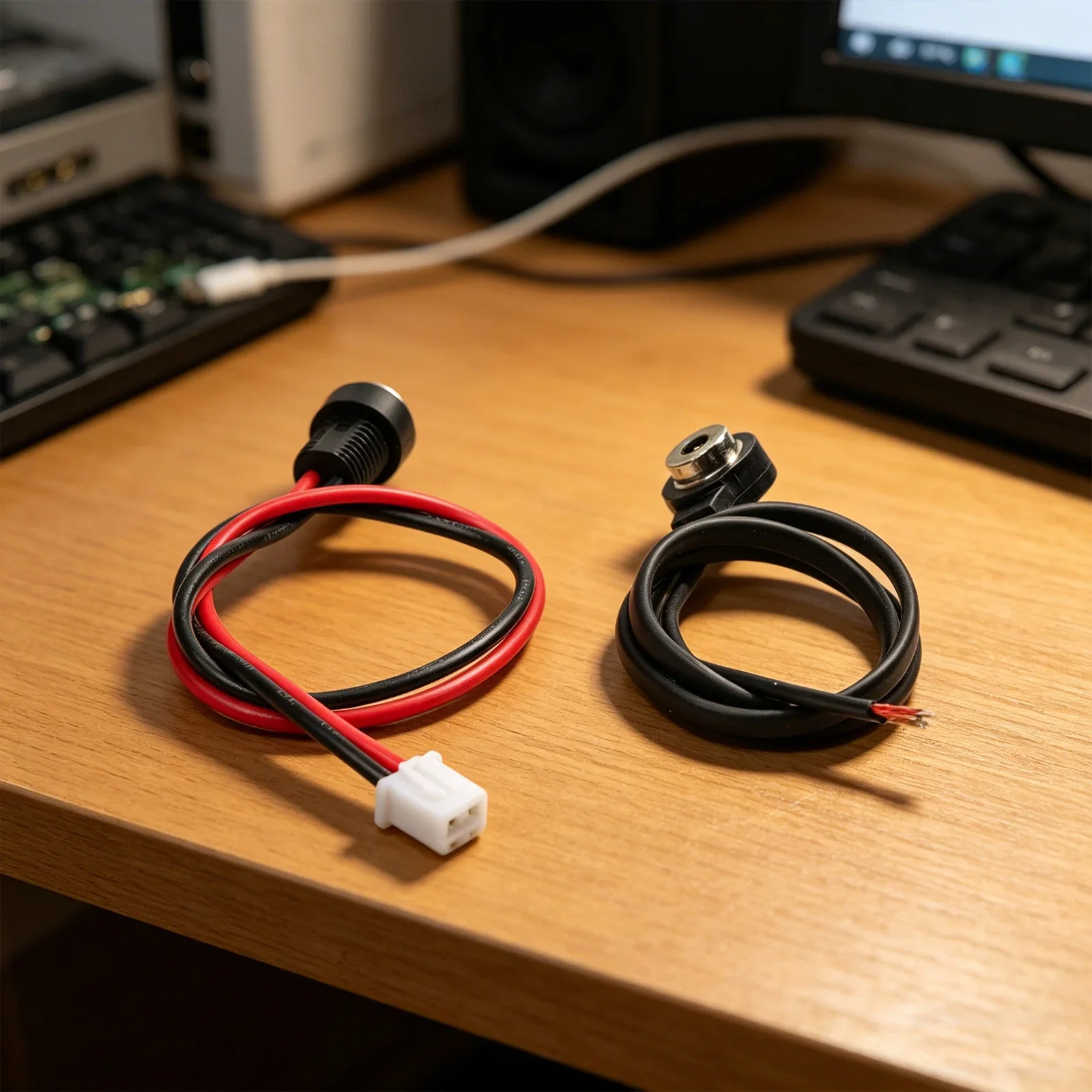 12V 2.8A Magnetic Head Connector Cable with Short Circuit Protection for Wearable Devices and 12V Low Voltage Power Distribution