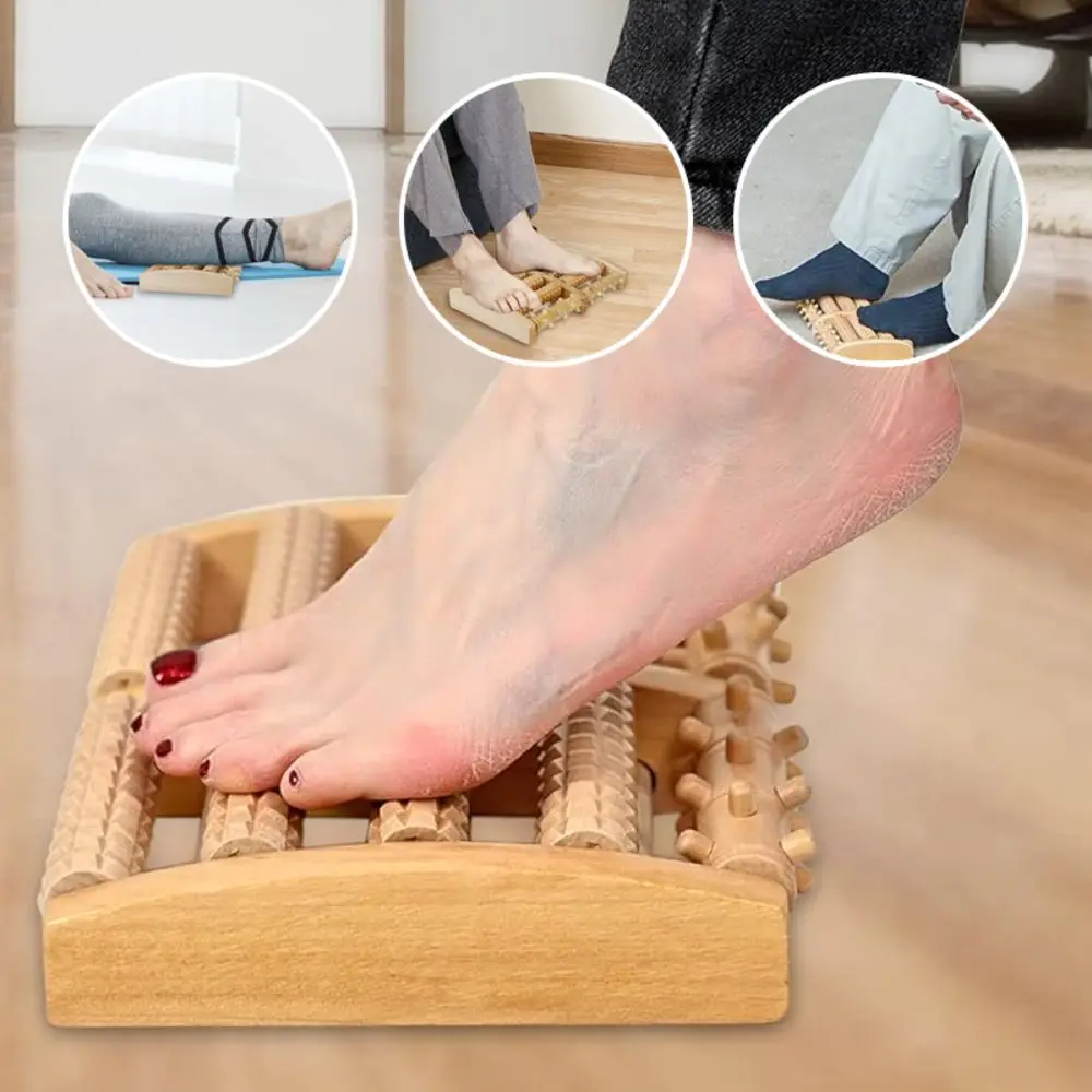 

Gift Wooden Foot Roller Relieves Fatigue Foot Pain Foot Care Tool Foot Massage Roller Foot Massager