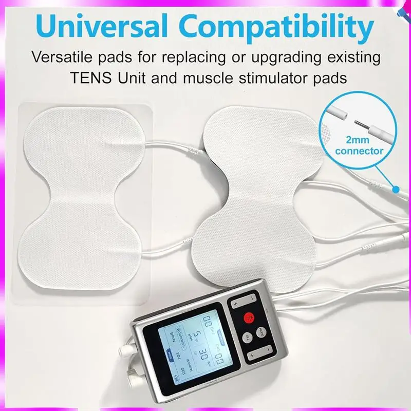 

N96R TENS Unit Spare Parts Accessories 4.5X6in Large Butterfly Shaped Electrode Pads Universal Compatibility, Pack Of 5