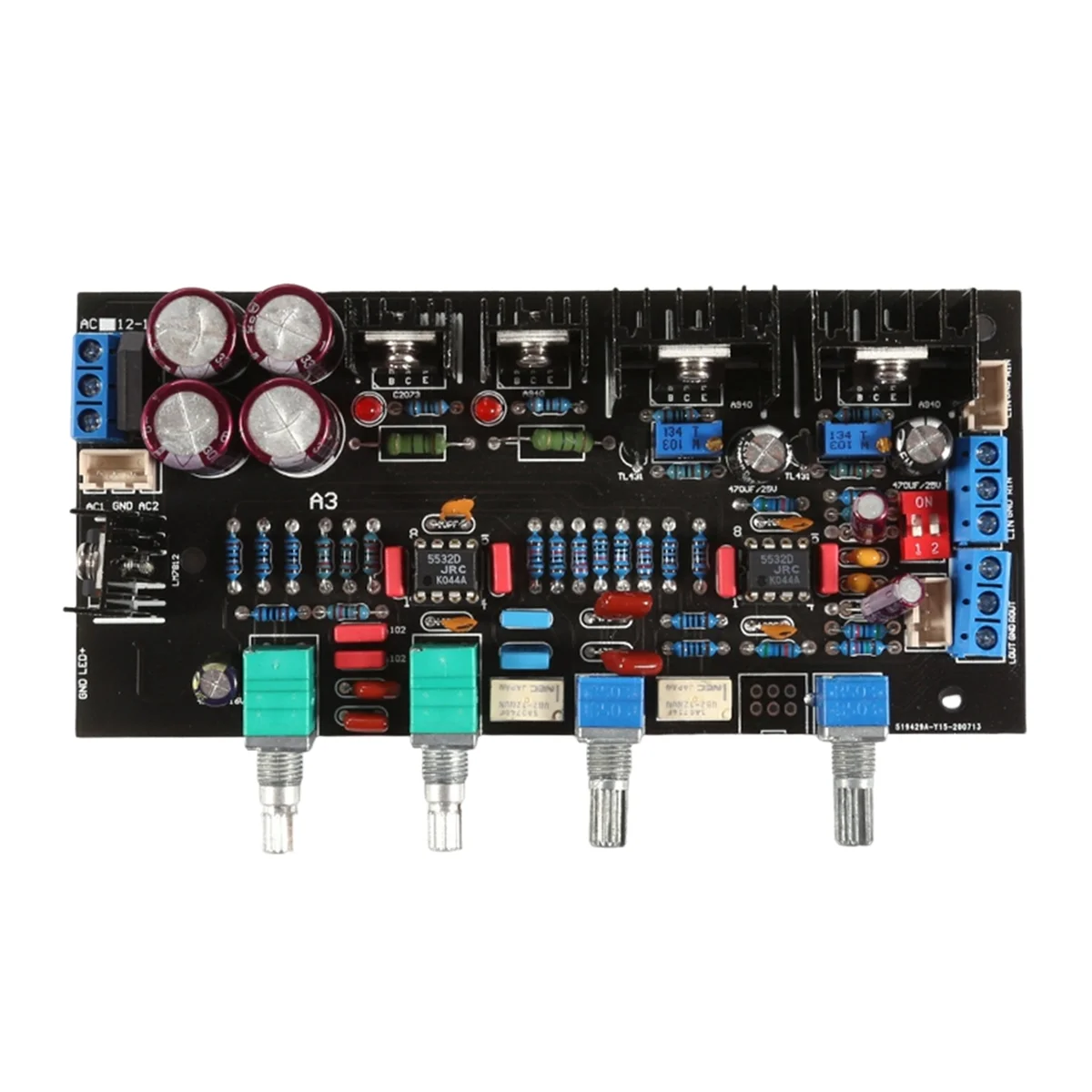 A93P Class A HiFi Preamp Tone Control Board Components A3 Tone Board 4 Knobs Tone Board Digital Sound Remover Module