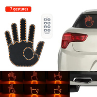 New 7 Fun Gesture LED Lighted Finger Sign With Remote Control For Home And Office Use
