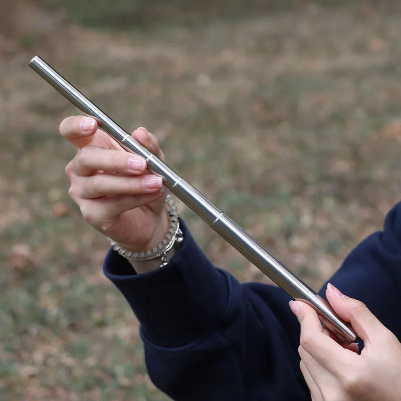 أنابيب حريق خارجية من الفولاذ المقاوم للصدأ، أنبوب حريق للتخييم، قضيب حريق قابل للتمديد لصنع الحرائق في الهواء الطلق، متين وطويل الأمد #1