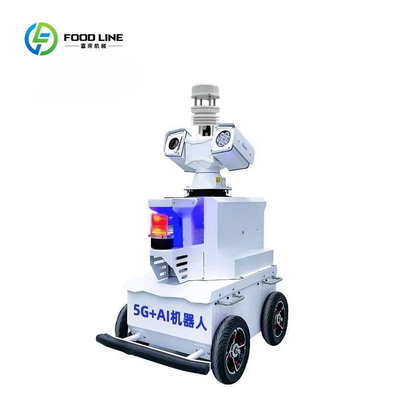 Real-Time Online Environmental Monitoring 5G AI Security Patrol Robot