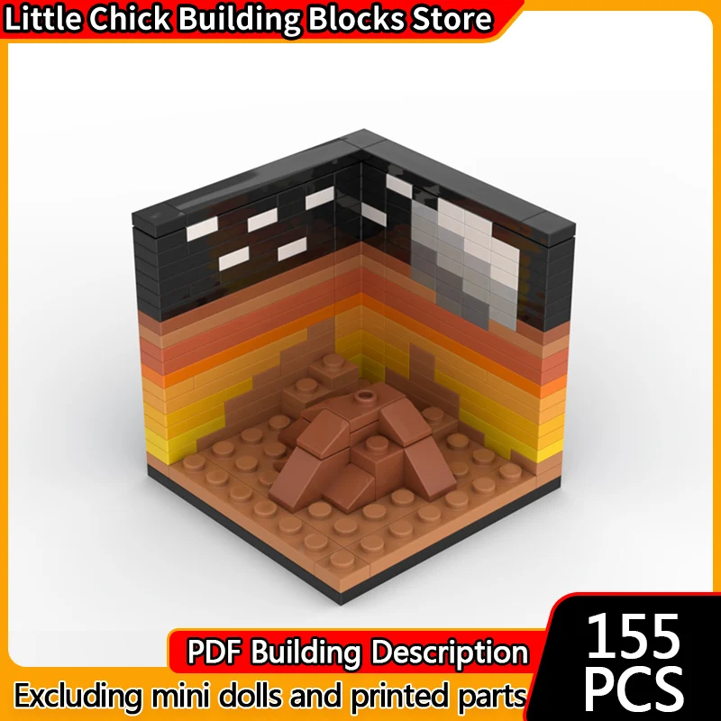 

Модель City Street View MOC, строительные кирпичи, ретро космическая диорама, модульная технология, детские праздничные подарки, сборные игрушки, костюм