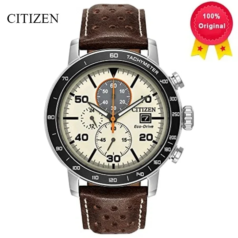 Original CITIZEN Top Brand Watches Luxury Trend Quartz Clock Waterproof Multi Function Strap Fancy Round Stainless Mechanical