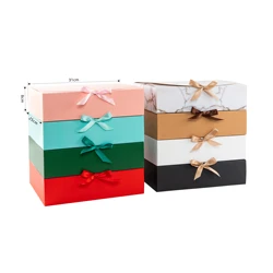 StoBag-Caja de regalo de 5 piezas, almacenamiento de ropa, galletas hechas a mano, soporte de personalización, Blanco/rosa, favores de fiesta de cumpleaños de boda