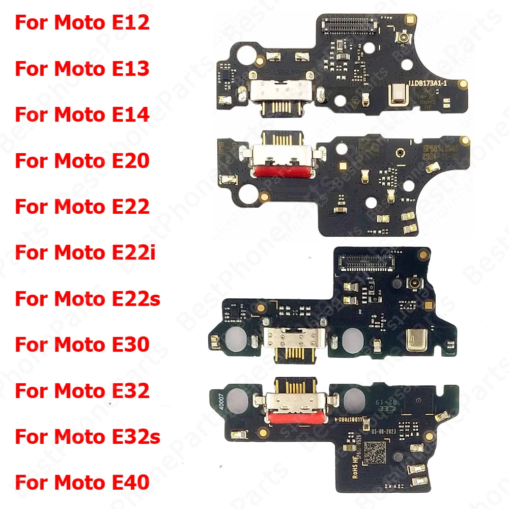

Charging Port For Motorola Moto E14 E13 E22 E22i E22s E20 E32 E32s E30 E40 Charge Board Usb Connector PCB Dock Plate Socket