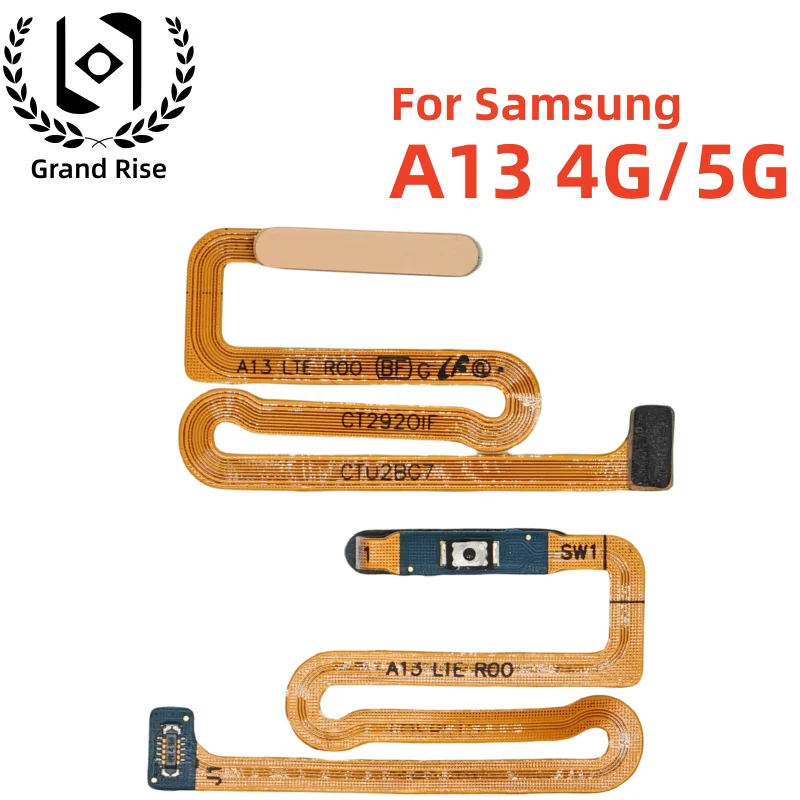 Brand Power Switch ON OFF Home Button Side Key Flex Cable For Samsung Galaxy A13 4G 5G With Fingerprint Touch ID image 3