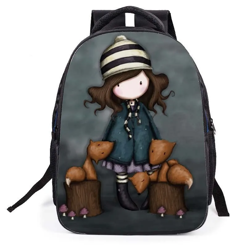 Mochila-Sac d\'école de peinture de beauté pour enfants, sac à dos portable respirant, sac à dos léger pour fille, grande capacité, tendance