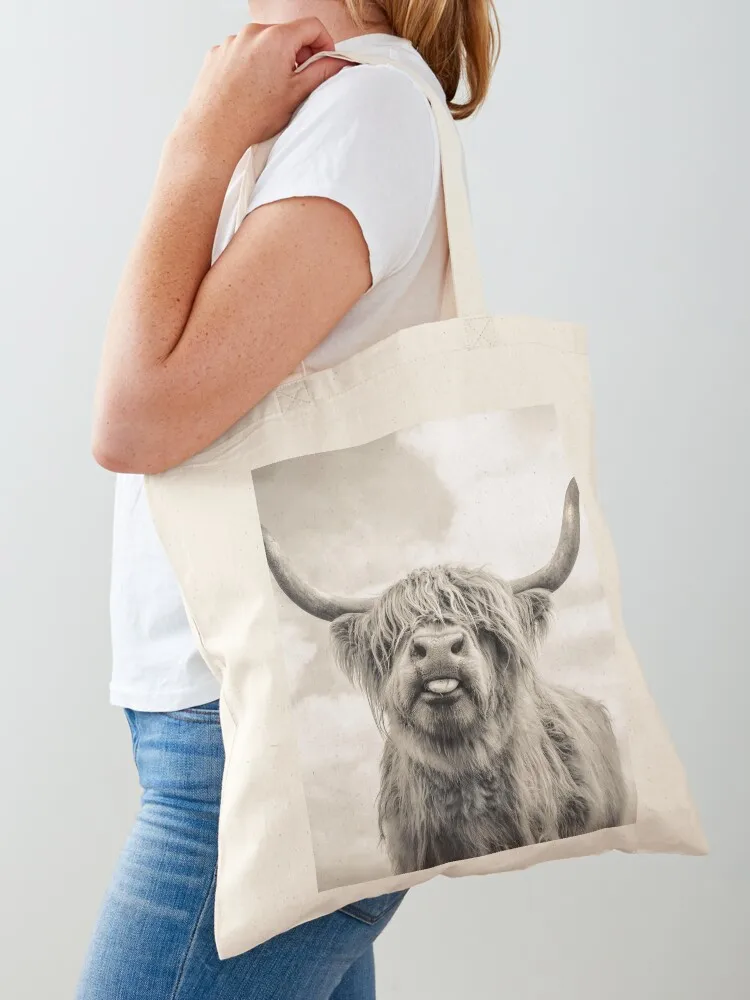 

Cheeky Highland Cow Tote Bag shopper bag women shopping trolley bag tote women tote woman