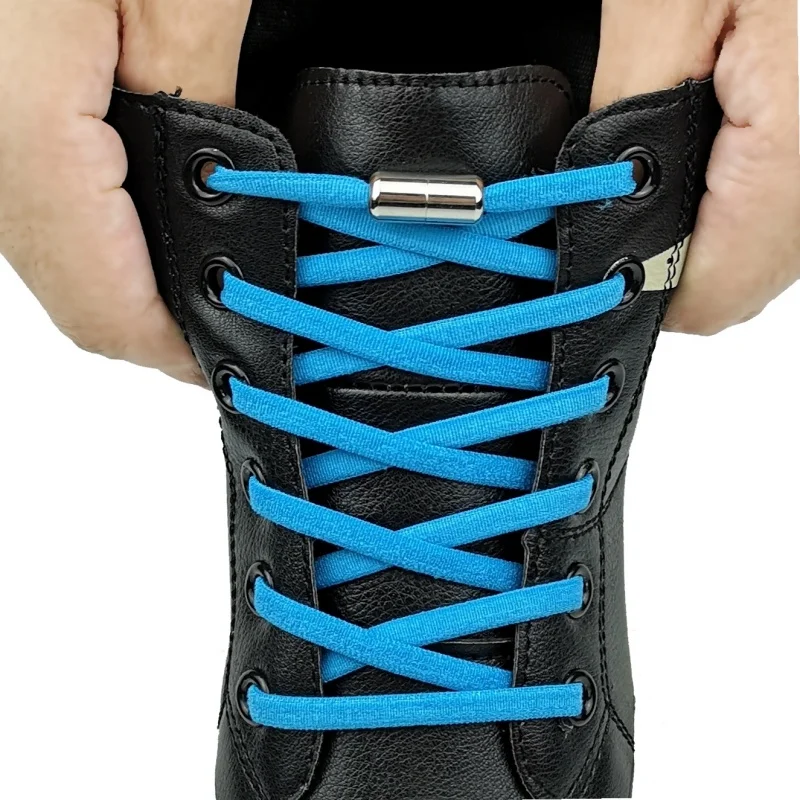 

18 Colours Elastic Locking Shoelaces Semicircle Shoelace No tie Shoelaces For Kids and Adult Sneakers Shoelace Quick Lazy Laces