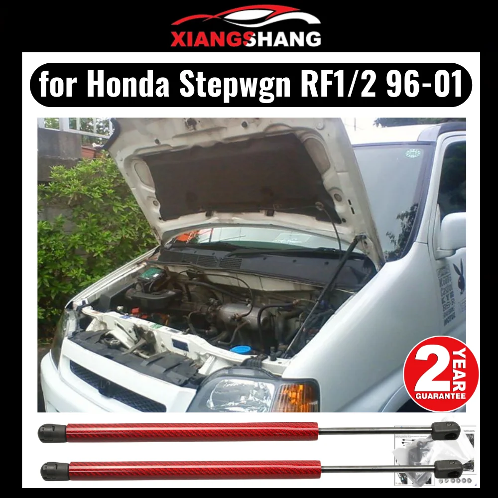 

for Honda Stepwgn RF1/2 1996-2001 Front Bonnet Hood Modify Gas Struts Carbon Fiber Spring Damper Lift Support Absorber