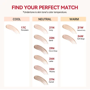 72 horas duradero súper ajuste cojín fundamento completo impermeable corrector de larga duración de larga duración 9 colores maquillaje semi-mate 12 mejores ventas pidgey - №12