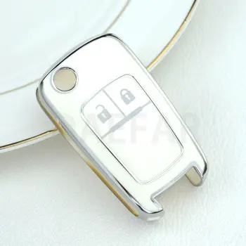 適用於雪佛蘭汽車鑰匙遙控器,適用於雪佛蘭Chevy Cruze Malibu Camaro Aveo Equinox Impala Sonic 2 3 4 5鍵TPU智慧鑰匙殼 10 最佳銷售 雪佛蘭鑰匙圈套 - №3