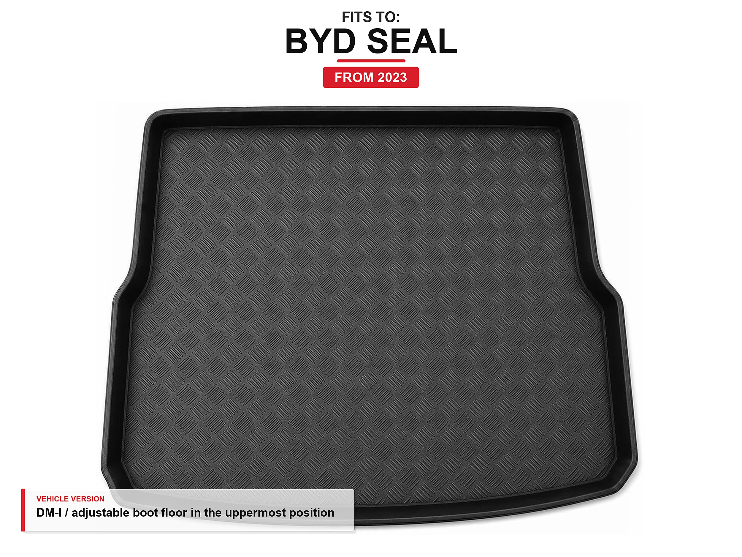 Kofferbakmat met rand voor: Byd Seal 2023- Dm-I