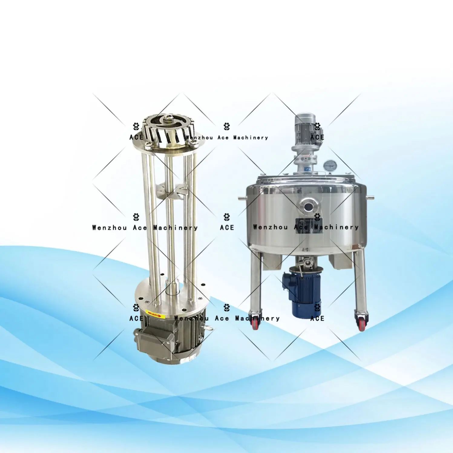 Ace Vacuum Emulsified Toothpaste Manufacturing Mechanical High Shear Homogenization Emulsification Equipment