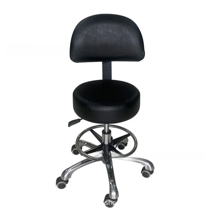 Braiding Chair for Hair Salon Cosmetic Tattoo Stylist Adjustable Barber Red Tilted Chairs Professionals Shampoo Wheel Shop