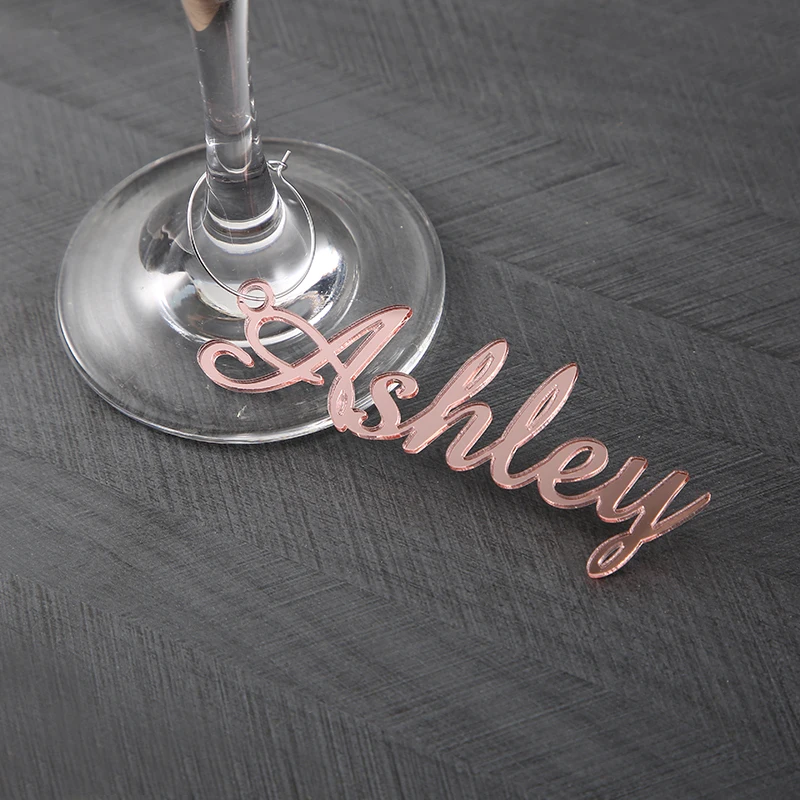 Custom wine charm,Wedding wine charms,Gold wine charms,Wine glass charms, Wedding charm,Personalize wine charm,table name tags