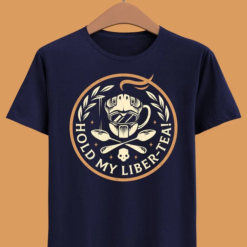 Hold My Liber-Tea! Unisex T-shirt - Helldivers 2 Shirt - Spread Managed Democracy - Super Earth Tee