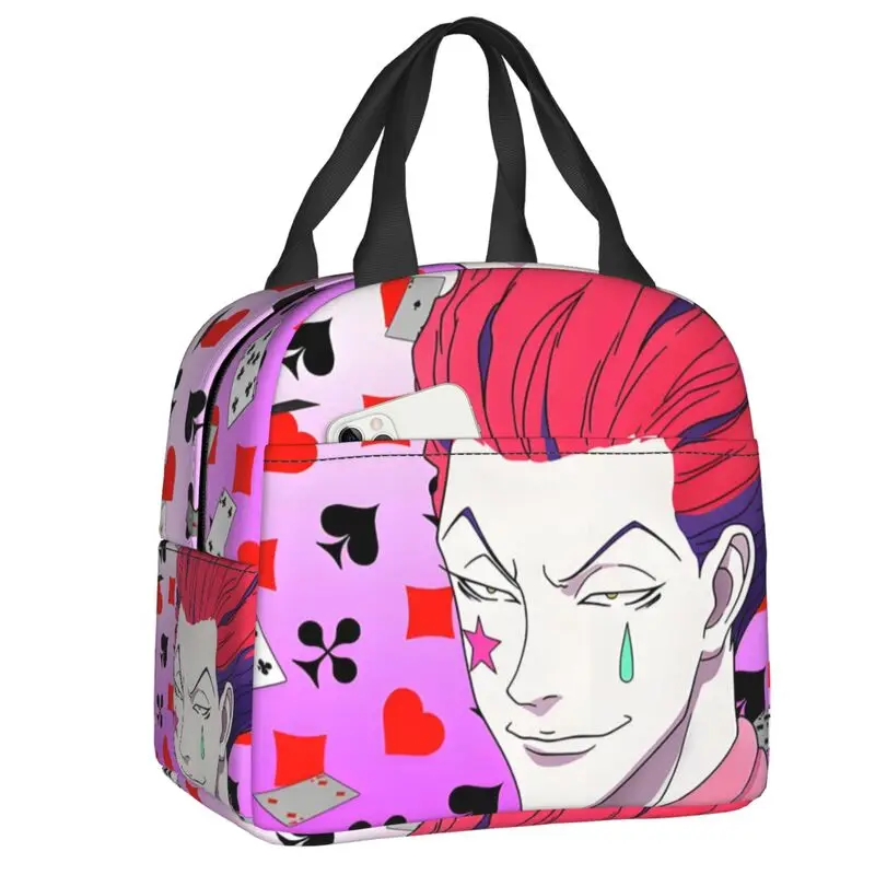Benutzerdefinierte HXH Animes Hot Blooded Cartoons Lunchtasche Männer Frauen Thermokühler Isolierte Lunchboxen für Kinder Schulkinder