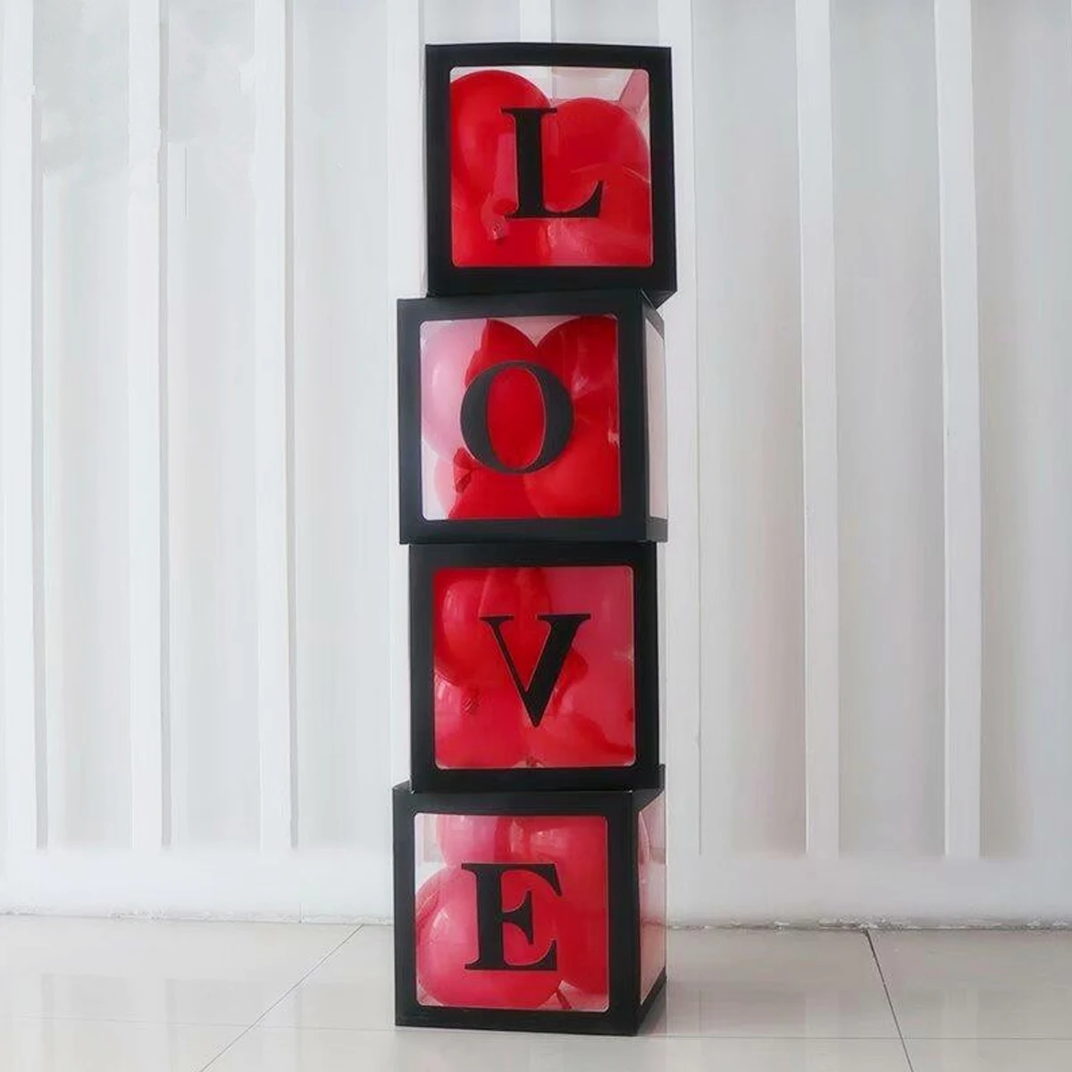 

4pcs Transparent Balloon Box Party Decor Case Wedding Birthday Festival Decoration Supplies Balloons Accessories For