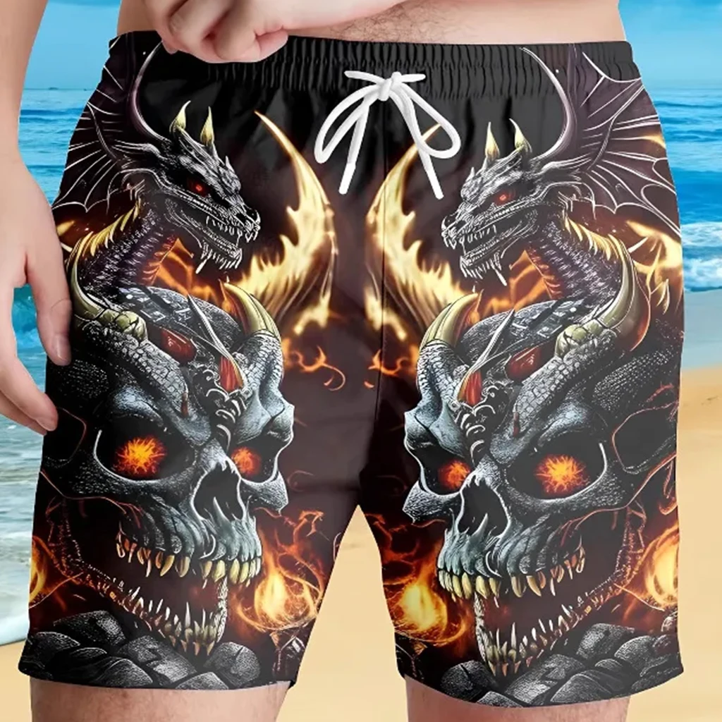 

Новые быстросохнущие дышащие свободные пляжные шорты, уличные шорты в стиле хип-хоп, удобные модные шорты с 3D принтом, походные шорты для бега