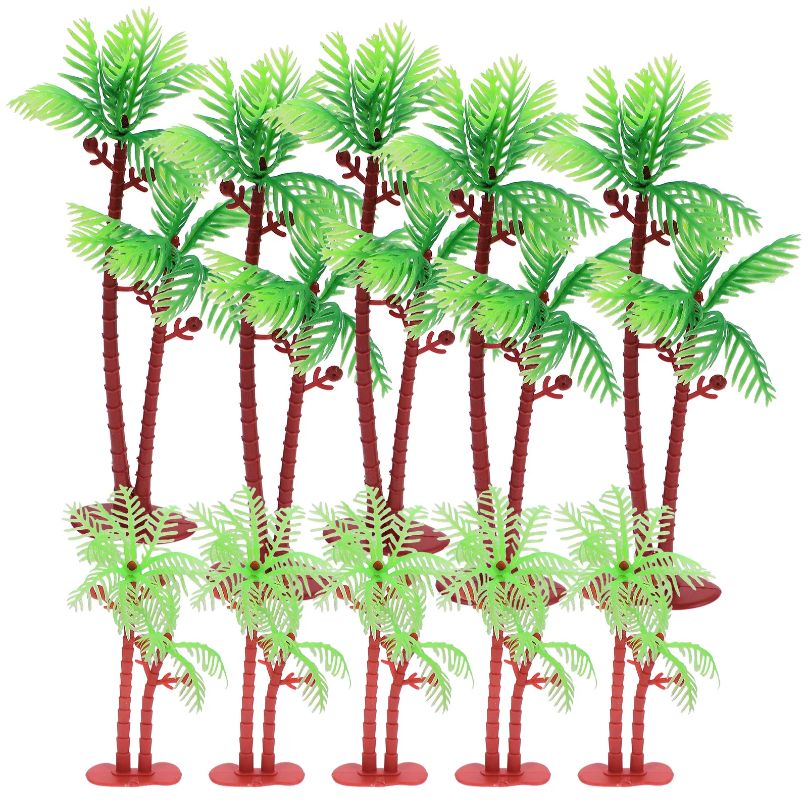 

10Pcs Simulation Coconut Tree Mini Palm Trees for Aquarium Sand Table Micro Landscape DIY Decor Plastic Miniature Plant