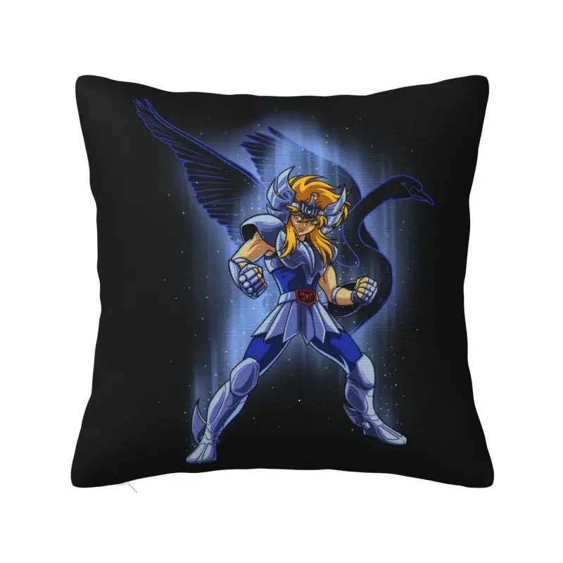 Pillowcase Saint Seiya oral aliers of the Zodiac, Modern Decoration Hyoge of Cignus, Heart for Sofa, Square