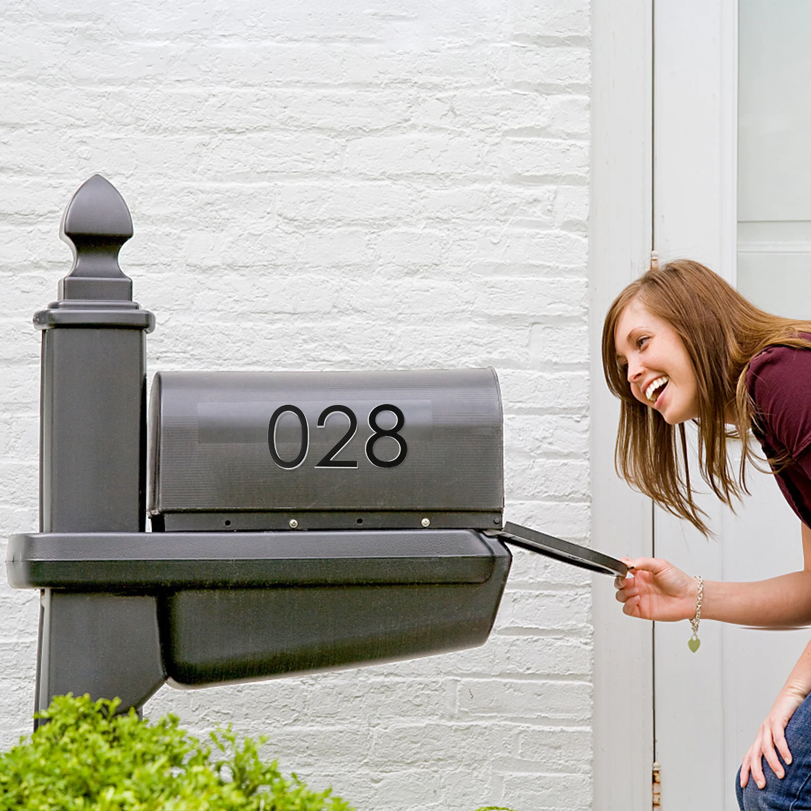 

10Pcs Number Door ABS Resin Anti-Rust Durable 0-9 Digits for Hotel Apartment Room Mailbox Sign